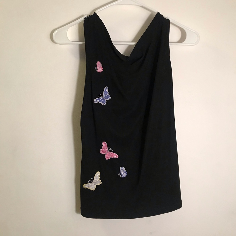 Small Black Too with Butterflies
